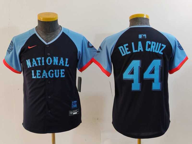 Youth Cincinnati Reds #44 Elly De La Cruz Navy 2024 All Star Limited Stitched Jersey->2024 mlb all-star->MLB Jersey